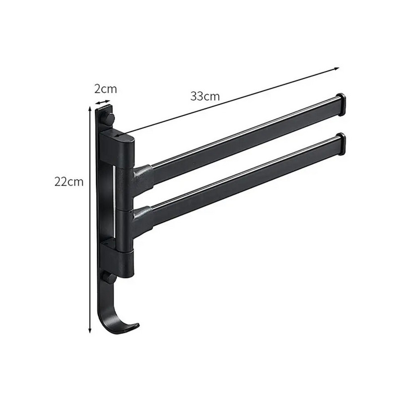 Οργάνωση ραφιών κουζίνας μπάνιου Σχάρα αποθήκευσης Θήκη για πετσέτες μπάνιου Σχάρες ράβδους ράφι Ράφι περιστρεφόμενη κρεμάστρα για πετσέτες