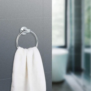 Δαχτυλίδι για πετσέτες κρεμάστρα πετσετών μπάνιου μοντέρνου στυλ από ανοξείδωτο ατσάλι 304 αξεσουάρ μπάνιου αξεσουάρ μπάνιου από βουρτσισμένο νικέλιο