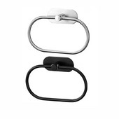 1 TK vannid Hõbedane käterätikuivatid roostevabast terasest elliptiline käterätikuhoidja tualettruumid käterätikuhoidja Kodu vannitoatarvikud