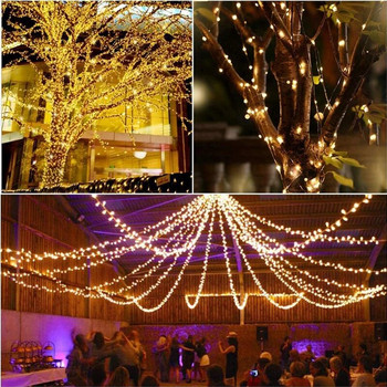 5M/12M/22M/32M Solar Light Outdoor Garden Fairy String Light Led Twinkle Αδιάβροχο Φωτιστικό για Χριστουγεννιάτικο Δέντρο Πάρτυ Αίθριου