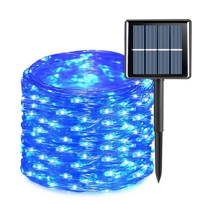 32M/22M/12M/7M Lumină LED solară în aer liber grădină zână șir de lumină 300 LED-uri strălucitoare lampă impermeabilă pentru petrecerea pomului de Crăciun în curte