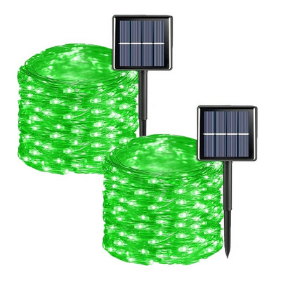 32M/22M/12M/7M Lumină LED solară în aer liber grădină zână șir de lumină 300 LED-uri strălucitoare lampă impermeabilă pentru petrecerea pomului de Crăciun în curte