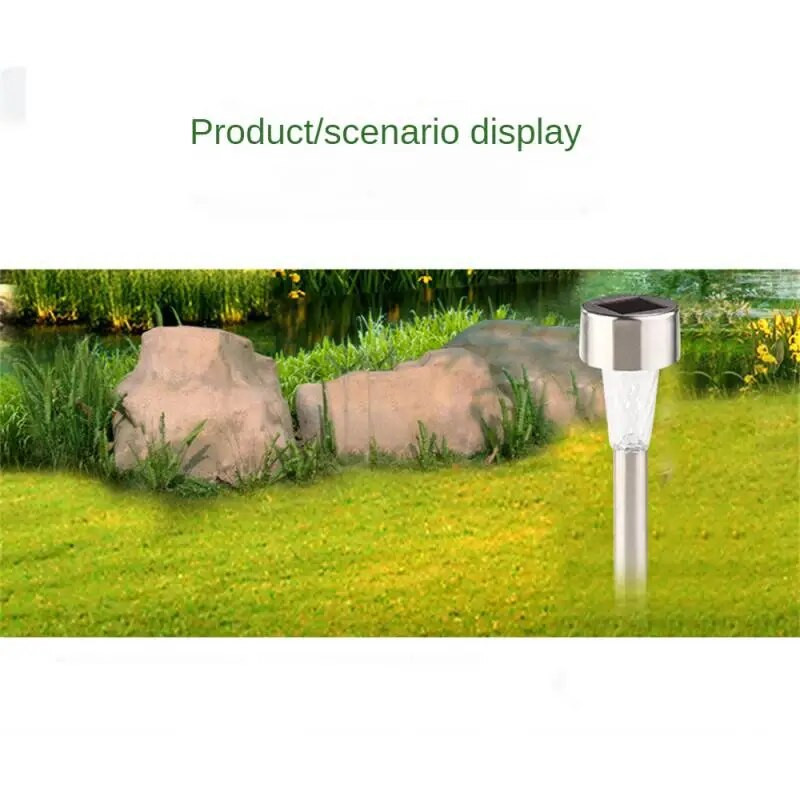 Φωτιστικό δαπέδου γκαζόν Διακοσμητικό φωτιστικό από ανοξείδωτο ατσάλι Διακοσμητικό φωτιστικό αυτόματο 4.54.529.5cm Φωτιστικά μονοπατιού φωτιστικού εξωτερικού χώρου