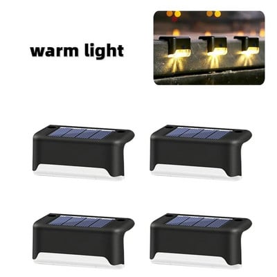5LED Super Bright Step Light saulės LED šviestuvai lauko sodo dekoro tvoros šviestuvai IP65 vandeniui atsparus laiptų šviestuvas sodo saulės šviesai
