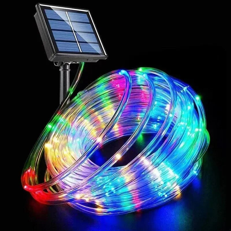 Solar String Fairy Lights 12m 100LED / 32M 300 LED veekindel õue vanik päikeseenergia lamp jõulud aiakaunistuseks