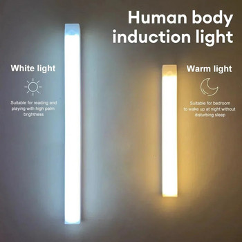 LED осветление за шкаф PIR сензор за движение лампи за стая USB зареждане индукционна нощна светлина акумулаторна лампа светлини осветление на закрито