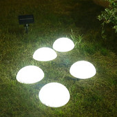 Bile alimentate cu energie solară Lumină cu LED-uri Impermeabile în aer liber Curtea de gazon Lumini pentru peisaj Decorare grădină Sferă Lanternă Lampă solară