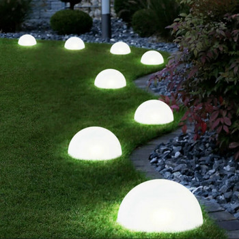 Захранвани от слънчева енергия топки LED светлина Водоустойчиви външни светлини за тревни площи Ландшафтни светлини Градинска декорация Сфера Фенер Соларна лампа