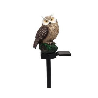 Saulės sodo šviesos pelėda saulės lempa gyvūnų vejos šviesa saulės lemputė vandeniui atspari saulės LED lemputė saulės energija lauko apdaila