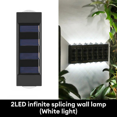 Päikeseenergia seinavalgusti välitingimustes veekindel päikeseenergia LED-valgustid üles- ja allavalgustid päikesevalgustid aia tänava maastiku jaoks rõdude sisekujunduseks