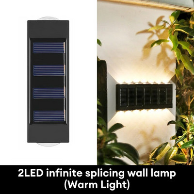 Päikeseenergia seinavalgusti välitingimustes veekindel päikeseenergia LED-valgustid üles- ja allavalgustid päikesevalgustid aia tänava maastiku jaoks rõdude sisekujunduseks