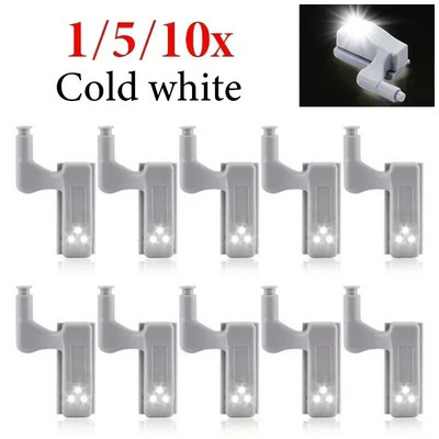 10/1 vnt Universalus LED vidinis vyrių žibintas po spintele Šviesos spintos jutiklio apšvietimas spintelei virtuvės miegamojo spintos nakties lempos