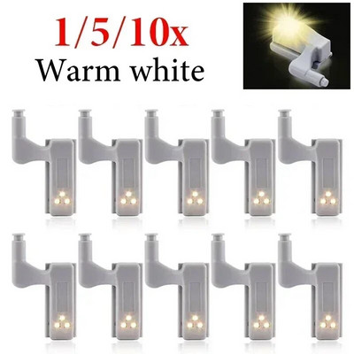 10/1 vnt Universalus LED vidinis vyrių žibintas po spintele Šviesos spintos jutiklio apšvietimas spintelei virtuvės miegamojo spintos nakties lempos