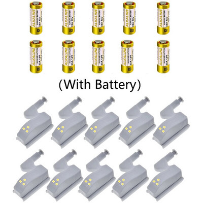 10 tk/komplekt köögikapi valgustid LED sisemine hingelambi valgustus magamistoa garderoobikapi jaoks kapivalgustite jaoks