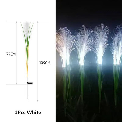 Lumini solare cu LED-uri de grădină Lumini luminoase cu stuf solar Lampă decorativă cu energie solară pentru exterior Lumini de Crăciun pentru curte, grădină