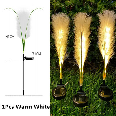 Lumini solare cu LED-uri de grădină Lumini luminoase cu stuf solar Lampă decorativă cu energie solară pentru exterior Lumini de Crăciun pentru curte, grădină