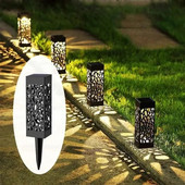1/2 buc lampă solară în aer liber, grădină, gazon, scobitură, lumină pătrată rezistentă la apă, curte, camping, peisaj, decorare, lumini la sol