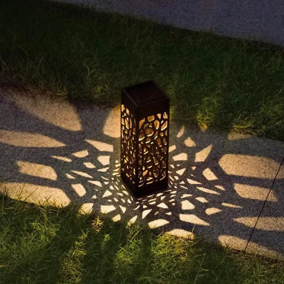 1/2 buc lampă solară în aer liber, grădină, gazon, scobitură, lumină pătrată rezistentă la apă, curte, camping, peisaj, decorare, lumini la sol