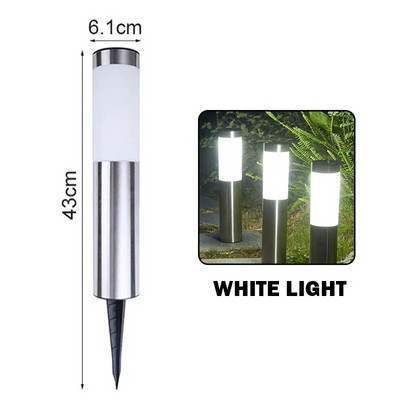 Lumini solare cu LED-uri în aer liber Iluminat decorativ peisaj rezistent la apă Lampă pentru cărare pentru pasarelă, peluză, curte, curte, decor