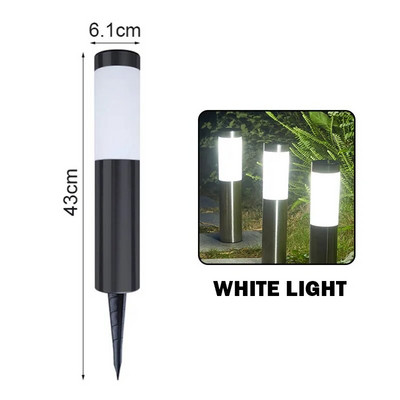 Lumini solare cu LED-uri în aer liber Iluminat decorativ peisaj rezistent la apă Lampă pentru cărare pentru pasarelă, peluză, curte, curte, decor