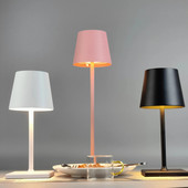 5200 mAh aku IP54 veekindel juhtmevaba Pro mini laualamp, puutetundlik, hämardatav restorani söögituppa