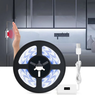 USB senzorové svetlo LED podsvietenie pod skrinkou svetlá LED pohybový pásik ručné mávanie ZAP VYP nie je vodotesné TV kuchynská lampa 5V
