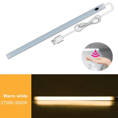 Επιτραπέζιο φωτιστικό λωρίδας LED 12V USB Διακόπτης κίνησης με αισθητήρα κίνησης 20/30/50cm Φώτα κουζίνας LED κάτω από το ντουλάπι