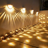 Lumină solară cu LED Lămpi de perete de exterior Energie Lămpi de grădină Lampă de gard solară impermeabilă Decor de Crăciun Festoon Lumină Led