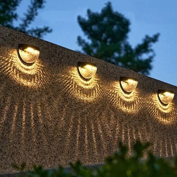 LED слънчева светлина Външни стенни лампи Енергийни градински лампи Водоустойчива соларна лампа за ограда Коледна украса Festoon Led светлина