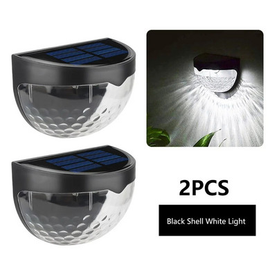 Lumină solară cu LED Lămpi de perete de exterior Energie Lămpi de grădină Lampă de gard solară impermeabilă Decor de Crăciun Festoon Lumină Led