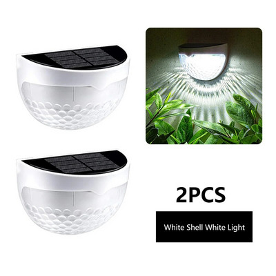 Lumină solară cu LED Lămpi de perete de exterior Energie Lămpi de grădină Lampă de gard solară impermeabilă Decor de Crăciun Festoon Lumină Led