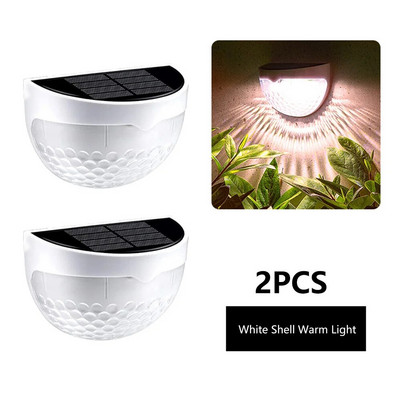 Lumină solară cu LED Lămpi de perete de exterior Energie Lămpi de grădină Lampă de gard solară impermeabilă Decor de Crăciun Festoon Lumină Led