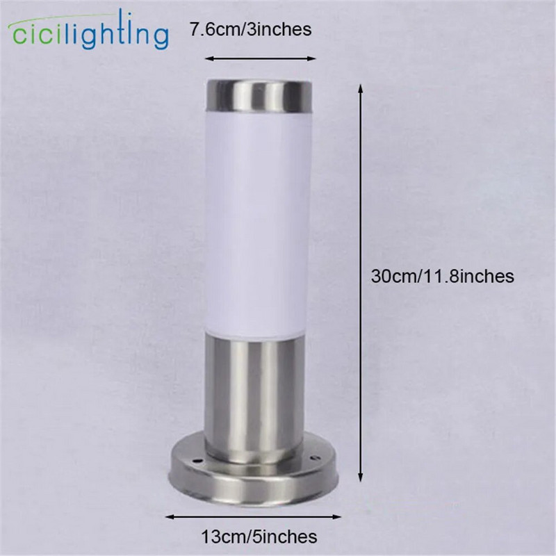 Υπαίθριος Λευκός Υπολογιστής Παγωμένος Ακρυλικός Φωτιστικό Πυλώνα Σκιά Τοπίο Διάδρομος Βεράντα Διαδρομή Φωτιστικό Φωτιστικό Πυλώνα Φωτιστικό για το Σπίτι