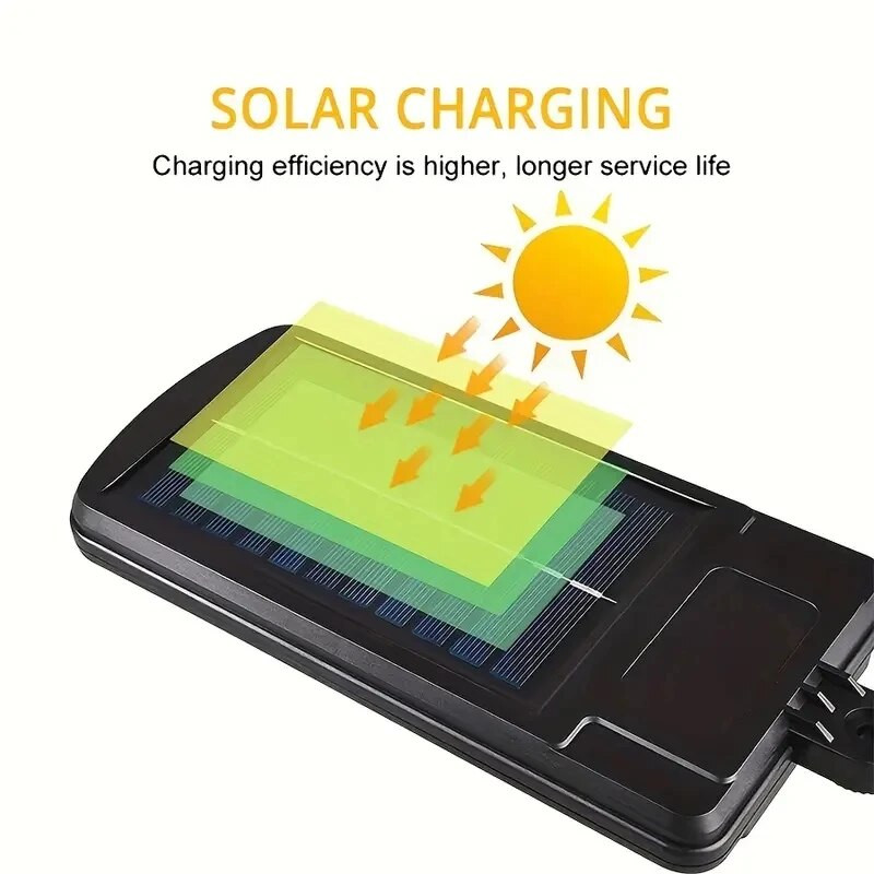 6 κεφαλές COB ηλιακά φώτα εξωτερικού χώρου LED Ηλιακό φωτιστικό κήπου/φωτιστικό δρόμου Αδιάβροχο αισθητήρα κίνησης Επιτοίχιο φωτιστικό LED με 3 Λειτουργίες φωτισμού ηλιακό