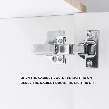 AvvRxx LED Φως κάτω από το ντουλάπι Γενικός αισθητήρας φωτός ντουλάπας Led Εσωτερικός μεντεσέδες λαμπτήρας Armario για Ντουλάπα Κουζίνα