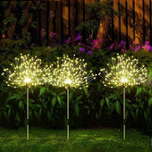 Päikeseenergia ilutulestikuvalgusti muru gloobus võilill 90/150/200 LED ilutulestikulamp aiamuru maastikule pühade jõulutuled