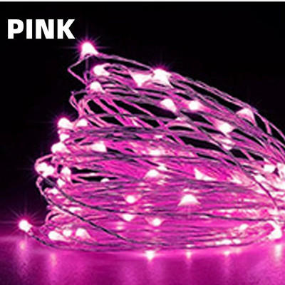 10/20/30M USB LED șir lumini cu sârmă argintie ghirlandă lumini rezistente la apă pentru decorarea petrecerii de nuntă de Crăciun