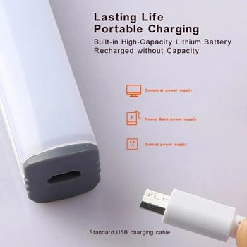 LED осветление за шкаф 15/21/30CM Кухня Безжично затъмняване USB акумулаторен сензор за движение/ръчно почистване Нощна лампа за гардероб в спалнята