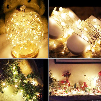 Luces Led Χάλκινο σύρμα Fairy Lights LED String Lights για πάρτι γάμου Χριστουγεννιάτικη διακόσμηση Φωτάκια γιρλάντα