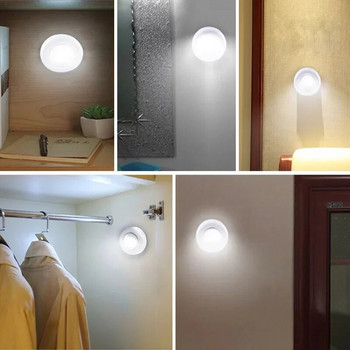 5/1 ΤΕΜ. COB LED Φωτάκι αφής κάτω από το ντουλάπι LED Ασύρματο φωτιστικό τοίχου Ντουλάπα Ντουλάπα ντουλάπα συρτάρι για υπνοδωμάτιο κουζίνας νυχτερινό φως