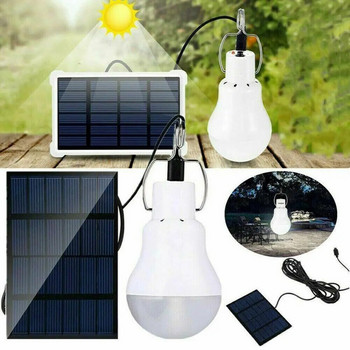 Соларна електрическа крушка със слънчев панел Външни преносими акумулаторни енергийни лампи за палатка за къмпинг за планински туризъм
