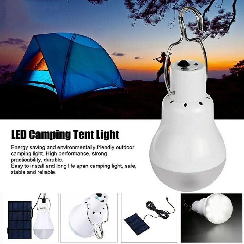 Päikesepaneeliga päikesepirn välistingimustes kaasaskantav laetav energiaga telkimistelgi tuled mägironimiseks matkamiseks