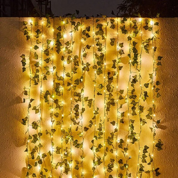 Fairy Lights Solar Lights Maple Leaf Αδιάβροχη γιρλάντα εξωτερικού χώρου 10M/5M/2M Ηλιακό Φωτιστικό Χριστουγεννιάτικο Διακόσμηση Γάμου Κήπου