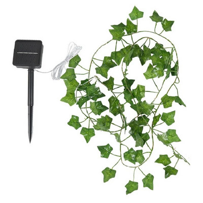Fairy Lights päikesevalgustid vahtralehest veekindel õuevannik 10M/5M/2M päikeselamp jõuluaia pulmapeo kaunistus