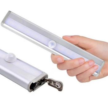 PIR Αισθητήρας κίνησης LED Φωτιστικό Ντουλάπας 6 /10 led Αυτόματος Αισθητήρας Ντουλάπα Ντουλάπα Φώτα Συρταριέρα Φωτιστικό Νυχτερινό Φωτιστικό για Εσωτερικό Φωτιστικό