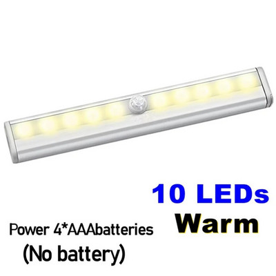 PIR senzor pokreta LED svjetlo za ormar 6 /10 LEDs Automatski senzor Ormar Svjetla za ormar Ladica Noćno svjetlo Lampa za unutarnju svjetiljku