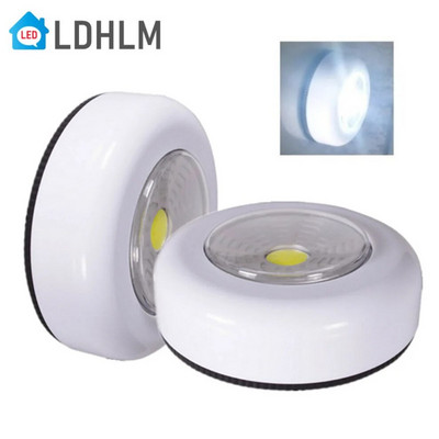 LDHLM COB LED Φωτιστικό κάτω από το ντουλάπι με αυτοκόλλητο αυτοκόλλητο Ασύρματο φωτιστικό τοίχου Ντουλάπα Ντουλάπα Υπνοδωμάτιο Κουζίνα Νυχτερινό φως