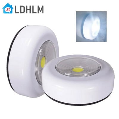 LDHLM COB LED Φωτιστικό κάτω από το ντουλάπι με αυτοκόλλητο αυτοκόλλητο Ασύρματο φωτιστικό τοίχου Ντουλάπα Ντουλάπα Υπνοδωμάτιο Κουζίνα Νυχτερινό φως