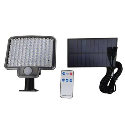 Solar Motion Lights LED COB välistingimustes päikeseenergial töötavad üleujutuste turvavalgustid koos kaugjuhtimisega IP65 veekindlate seinavalgustitega