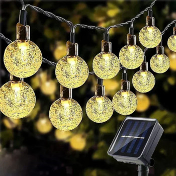 22M/12M/7M/5M String Light Solar 100 LEDs Fairy Lights Φωτιστικό διακόσμησης κήπου εξωτερικού χώρου Αδιάβροχο φωτιστικό επίπλων γιρλάντα